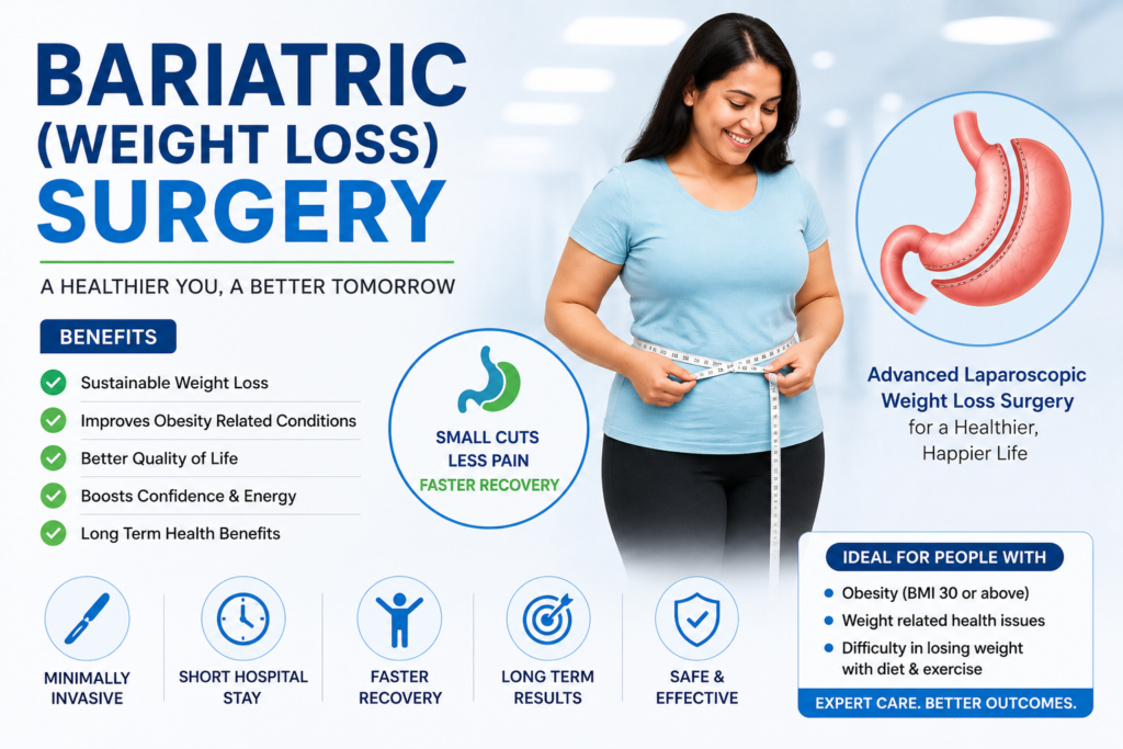 Bariatric weight loss surgery in Gurugram for obesity treatment and healthier lifestyle
