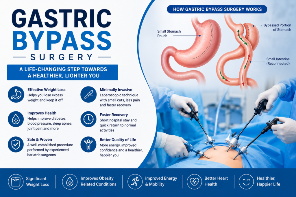 Gastric bypass surgery in Gurugram by Dr. Dharmender Sharma for advanced weight loss treatment