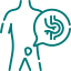 Inguinal hernia treatment icon for laparoscopic hernia repair surgery in Gurugram